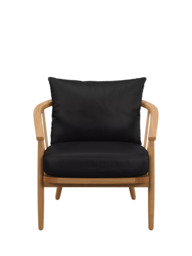 John Lewis Frome Leather Armchair, Light Leg - thumbnail 5