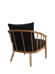 John Lewis Frome Leather Armchair, Light Leg - thumbnail 4