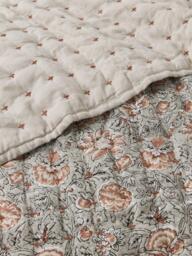 John Lewis Marigold Quilt, Grey Mid - thumbnail 3