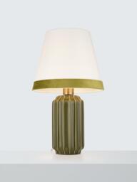 John Lewis Audrey Fluted Ceramic Table Lamp - thumbnail 1