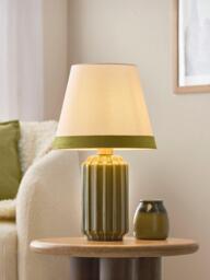 John Lewis Audrey Fluted Ceramic Table Lamp - thumbnail 2