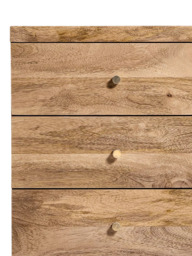 Swoon Halle 3 Drawer Bedside Table, Natural Oak - thumbnail 6