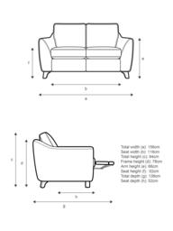 G Plan Vintage The Sixty Eight LHF Small 2 Seater Sofa with Single Footrest Mechanism - thumbnail 2
