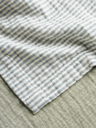 John Lewis Pencil Stripe Cotton Reversible Bedspread - thumbnail 3