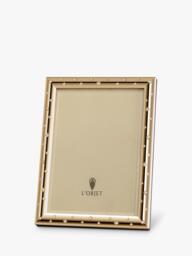 L'OBJET Stars Photo Frame with Swarovski Crystals, Gold Plated - thumbnail 1