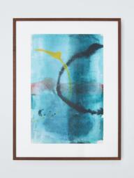 John Lewis Susan McDonald 'Take Pleasure' Framed Print & Mount, 82.5 x 62.5cm, Blue