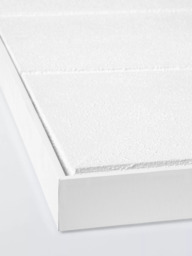 John Lewis 'Modernist' Large Framed Hand Painted 3D Canvas, Set of 2, 140 x 100cm, White - thumbnail 2