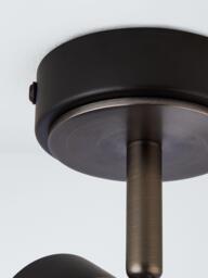 John Lewis Obi Single Spotlight Wall Light, Matt Black - thumbnail 4