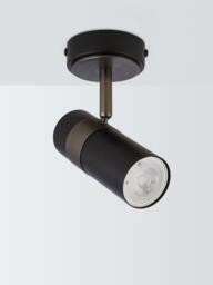 John Lewis Obi Single Spotlight Wall Light, Matt Black - thumbnail 2