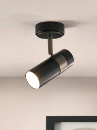 John Lewis Obi Single Spotlight Wall Light, Matt Black - thumbnail 5