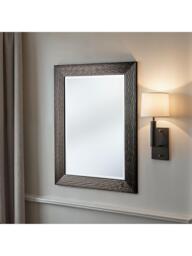 Yearn Fluted Rectangular Frame Wall Mirror, Bronze - thumbnail 1