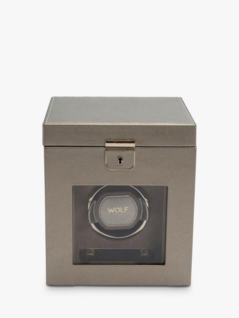 WOLF Palermo 1 Module Leather Watch Winder and Jewellery Box - image 1