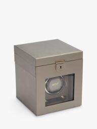 WOLF Palermo 1 Module Leather Watch Winder and Jewellery Box - thumbnail 2