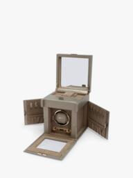 WOLF Palermo 1 Module Leather Watch Winder and Jewellery Box - thumbnail 3