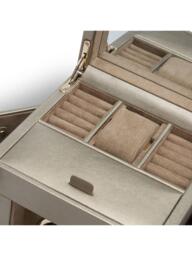 WOLF Palermo 1 Module Leather Watch Winder and Jewellery Box - thumbnail 4