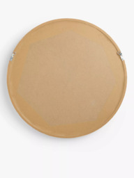 John Lewis Scandi Round Oak Wood Wall Mirror, Natural - thumbnail 3