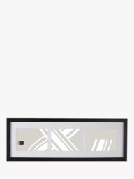 "John Lewis Box Photo Frame & Mount, 3 Photo, 7 x 5"" (18 x 13cm), Black"