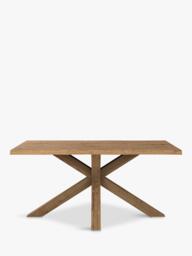 John Lewis Thornton Fixed Solid Oak Dining Table, Natural Edge, Natural Oil - thumbnail 2