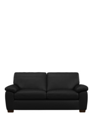 John Lewis Camden Large 3 Seater Leather Sofa, Dark Leg - thumbnail 5