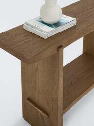 John Lewis Wedge Console Table, Dark Oak - thumbnail 4
