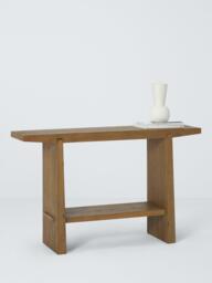 John Lewis Wedge Console Table, Dark Oak - thumbnail 5