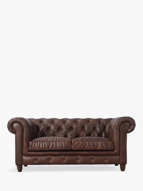 Halo Earle Chesterfield Medium 2 Seater Leather Sofa - image 1
