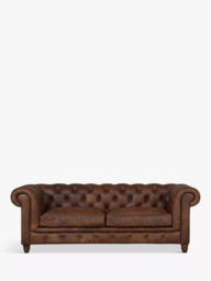 Halo Earle Chesterfield Medium 2 Seater Leather Sofa - thumbnail 5