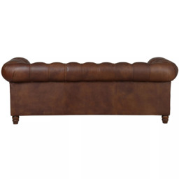 Halo Earle Chesterfield Medium 2 Seater Leather Sofa - thumbnail 4