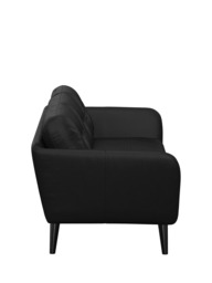 John Lewis Arlo Large 3 Seater Leather Sofa, Dark Leg - thumbnail 3