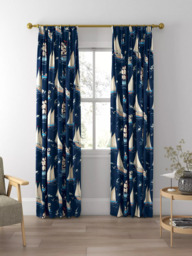 Disney Home x Sanderson Donald Duck Made to Measure Curtains or Roman Blind, Night Fishing - thumbnail 5