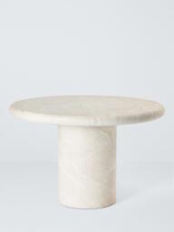 John Lewis Travertine Marble Effect Round Garden Dining Table, 120cm