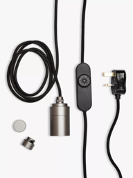 Tala Graphite Plug-in Portable Pendant Light, Grey - thumbnail 2