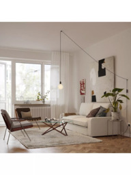 Tala Graphite Plug-in Portable Pendant Light, Grey - thumbnail 4
