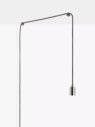Tala Graphite Plug-in Portable Pendant Light, Grey