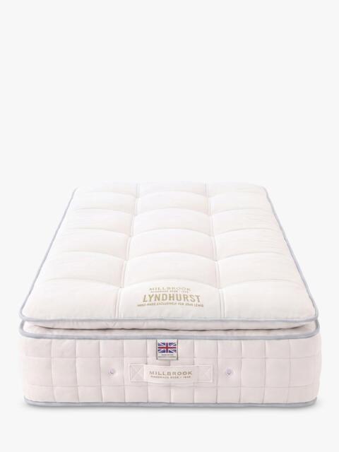 Millbrook Beds Hampshire Collection Lyndhurst 5000 Pillowtop Pocket Spring Mattress, Medium Tension, Single - image 1