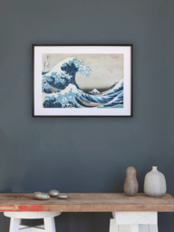 John Lewis Katsushika Hokusai 'The Great Wave off Kanagawa' Framed Print, Blue - thumbnail 2