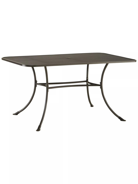 John Lewis Henley by KETTLER 6-Seater Rectangular Garden Dining Table, 160cm, Iron Grey - image 1
