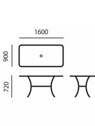 John Lewis Henley by KETTLER 6-Seater Rectangular Garden Dining Table, 160cm, Iron Grey - thumbnail 5