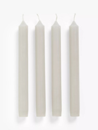John Lewis Sentiments Calm Unscented Dinner Candles, Pack of 4 - thumbnail 2