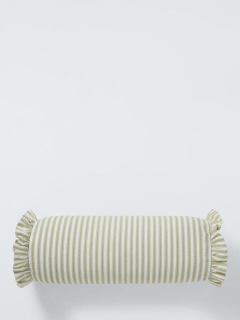 John Lewis x Sanderson Sweet Pea Bolster Cushion, Green - image 1