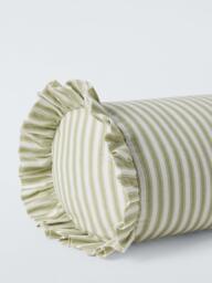 John Lewis x Sanderson Sweet Pea Bolster Cushion, Green - thumbnail 3