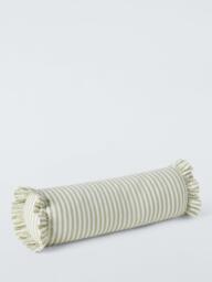 John Lewis x Sanderson Sweet Pea Bolster Cushion, Green - thumbnail 2