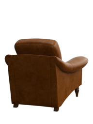 John Lewis Camber Leather Armchair, Dark Leg - thumbnail 4