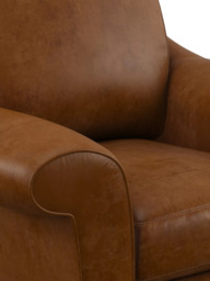 John Lewis Camber Leather Armchair, Dark Leg - thumbnail 6