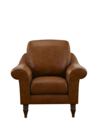 John Lewis Camber Leather Armchair, Dark Leg - thumbnail 5