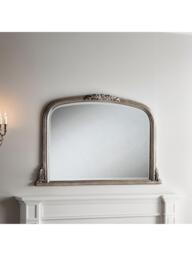Yearn Arched Beaded Overmantel Wall Mirror, 66 x 102cm - thumbnail 3