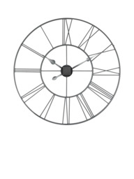 Thomas Kent Roman Numeral Skeleton Outdoor Wall Clock, 83cm, Grey - thumbnail 2