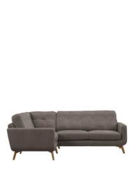 John Lewis Barbican LHF Corner End Leather Sofa, Light Leg - thumbnail 5