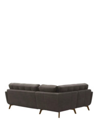 John Lewis Barbican LHF Corner End Leather Sofa, Light Leg - thumbnail 4