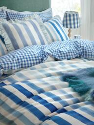 bluebellgray Sunday Stripe Reversible Duvet Cover Set - thumbnail 3